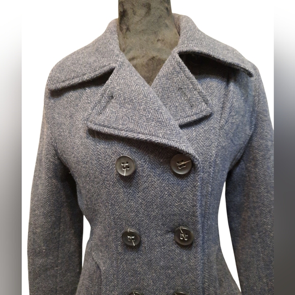 I.Spiewak & Sons Coat Med Women's Gray Peacoat NYC - Picture 11 of 15